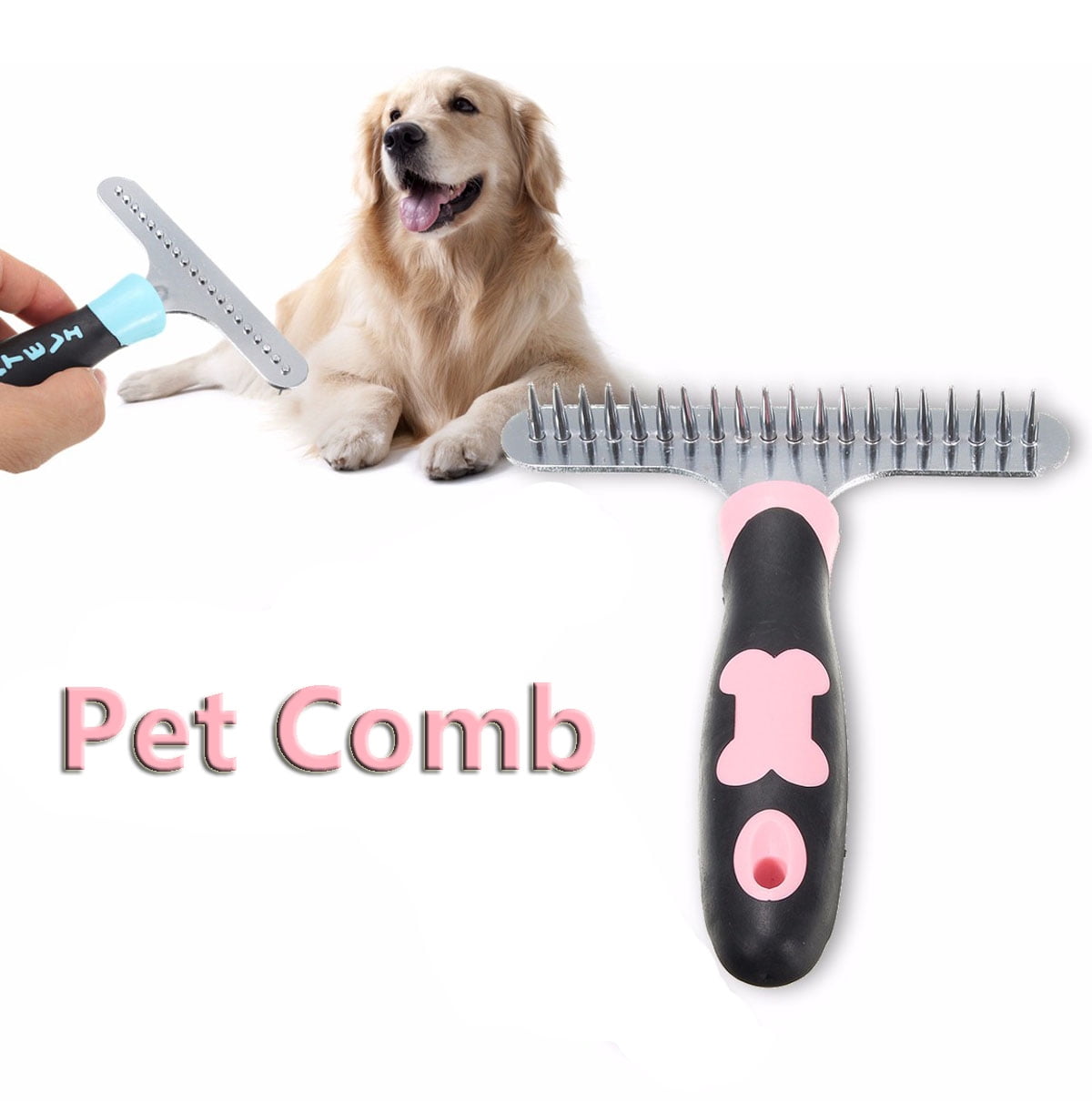 Pet Fur Comb Dog Cat Puppy Long Hair Grooming Brush Fur Shedding