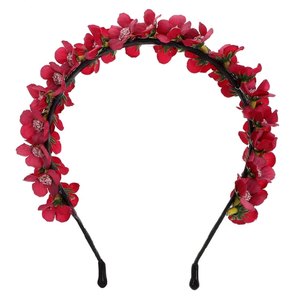 KAKOWELY Diadema de flores para mujer, elegante diadema floral, diadema de boda con temática playera