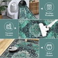 thumbnail image 3 of Vintage 2x6 Washable Runner Rug – Non-Slip Non-Shedding Foldable Distressed Traditional Carpet for Kitchen Bedroom Entryway Bathroom Green., 3 of 8