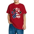 thumbnail image 3 of CFLVAEK 4th of July Patriotic Indenpendence Day T Shirts for Kids American Flag Graphic Tees Comfy Short Sleeve Round Neck Cotton Tops 7 Years, 3 of 7