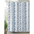 thumbnail image 2 of Shower Curtains Leaf Tree Branch Bath Curtain Blue Grey Waterproof Bathroom Shower Curtain Set with Hooks Decoration 72 x 72 Inches, 2 of 7