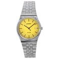 thumbnail image 1 of Casio Standard Montre Unisexe Analogique en Acier Inoxydable, Cadran Jaune, Quartz MTP-B145D-9AV, 1 of 1