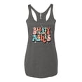 thumbnail image 2 of Wild Bobby Beauty From Ashes Groovy Font With Stars Vintage Women Tri-Blend Racerback Tank Top, Premium Heather, Medium, 2 of 6