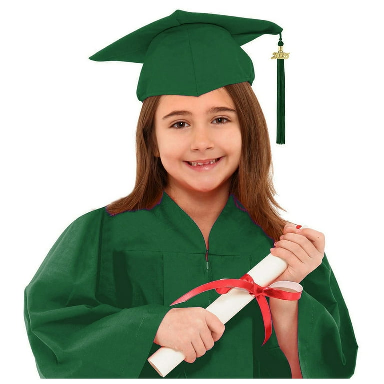 graduation dress middle school MKHSQHDG Preschool Kindergarten Graduation Gown Cap Set with Tassel and Graduation Sash for Child Size Girls Graduation Dress 4-5 Years STYLE: JUMPSUIT