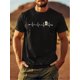 thumbnail image 2 of Casual Fashion T-shirt For Men Graphic Print Short Sleeve Tees Tops, Men'S Clothing, Short sleeves, Round Neck Tees, 2 of 6