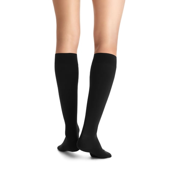 JOBST Women's Opaque Softfit Knee High 30-40 mmHg Closed Toe - Classic Black X-Large