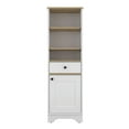 thumbnail image 7 of Dtwnek 1 Drawer 3 Shelf Storage Cabinet for Home Living Room Office, White, 7 of 7