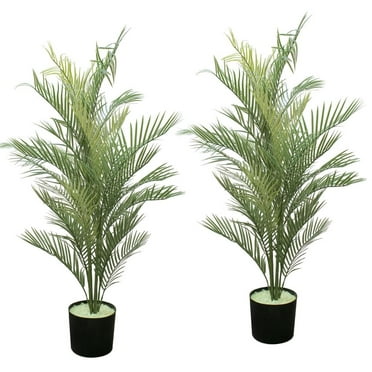 2-Pack 48" Tall Fluorescent (glow in the dark) Palm Tree