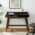 thumbnail image 5 of Bureau d'Ordinateur Moderne avec 1 Tiroir en Noyer Foncé, 5 of 5