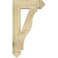 thumbnail image 3 of Ekena Millwork 4"W x 16"D x 28"H Funston Arts & Crafts Rough Sawn Bracket, Douglas Fir, 3 of 4