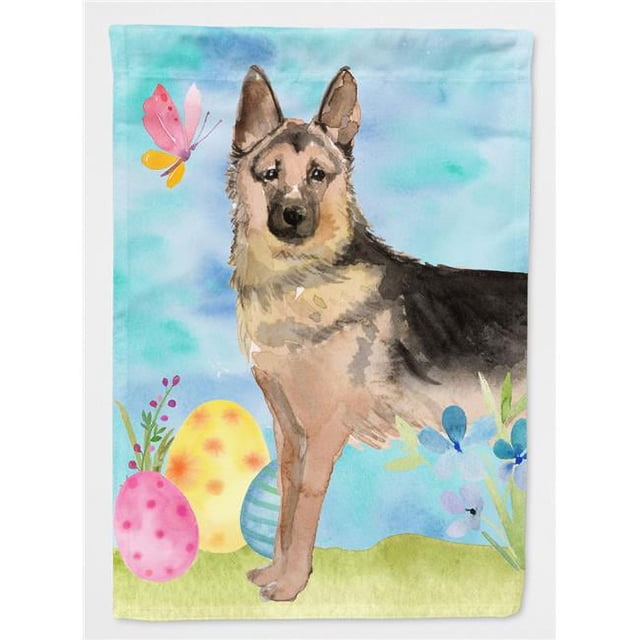 Carolines Treasures BB9627GF German Shepherd Easter Garden Flag