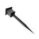 thumbnail image 4 of Lámpara de tierra de 16 piezas, lámpara de jardín cuadrada de energía solar, luz de noche LED para exteriores para pasarela, luz colorida Noticed HA002840-01B×16, 4 of 7