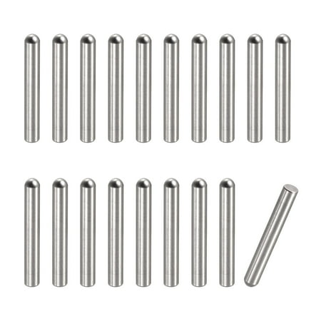 

2.8x18mm Dowel Pins 20 Pack Round Head Flat Chamfered End Dowel Pin