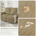 thumbnail image 4 of UPONRAY Waterproof Loveseat Recliner Covers, Non-Slip 2 Seater Recliner Chair Covers, Washable Furniture Protectors Recliner Cover for Kids Pet Dog(2 Seaters,Light Coffee), 4 of 7