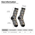 thumbnail image 2 of Haiem Bulldog And BONES Pattern Crew Socks – Soft & Durable Moisture-wicking Socks, Stay-Up Fit for Business, Work, and Casual Wear Size 5-11, 2 of 6