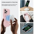 thumbnail image 2 of Magnetic for iPhone 12 Pro Max Case for Women, Shockproof Matte Luxury Metallic Luster Design with Full Camera Lens Protector, Compatible with Magsafe Case for iPhone 12 Pro Max 6.7"-Pink, 2 of 8