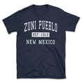 thumbnail image 1 of Zuni Pueblo New Mexico Classic Established Men's Cotton T-Shirt, 1 of 1