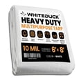 thumbnail image 3 of (2 pack) WHITEDUCK 6x8 Tarp 10 MIL Heavy Duty Poly Tarp Waterproof UV Resistant, True to Size, Rust-Proof Grommets, Tear & Rip Resistant, Extra Thick , Camping, Construction, Boat & Equipment Cover, 3 of 8