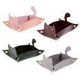 thumbnail image 3 of Bandeja de almacenamiento de llaves 4pcs Organizador de Maquillaje de material cuero Bandeja de Joyería Bandeja Forma de Gato Fanmusic Bandeja de almacenamiento de llaves, 3 of 7