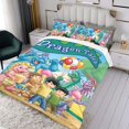 thumbnail image 3 of Cuentos de Dragón Conjunto de sábanas temático, trío de piezas, cómodo y amigable con la piel, diseño único, regalo de decoración para el hogar para familiares, amigos y fans,140cm *210cm, 3 of 6