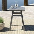 thumbnail image 2 of Walker Edison Vincent Outdoor Chevron Side Table - Grey Wash, 2 of 2