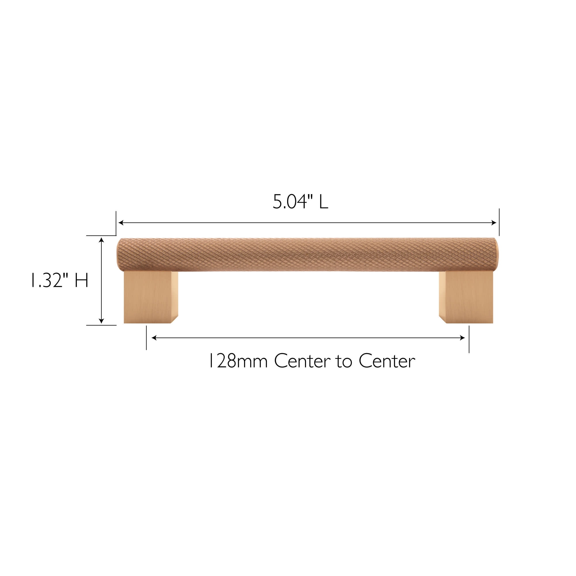 Design House 189472-SG Porter Cabinet and Drawer Pull, 5-Inch (128mm) Center to Center, Satin Gold, 5-Pack