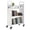 White2, variant on VEVOR Rolling Library Book Cart, 330 lbs Capacity, 30.3 x 15 x 48.0-Inch Library Cart, Single Sided L-Shaped Shelves with 3-Inch Lockable Wheels, Book Truck for Home Shelves Office and School, White