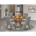 thumbnail image 7 of Luxe by East West Furniture 5-Pc Kitchen Table Set Include A Dinning Table And 4 Light Gray Dining Chairs, 7 of 7