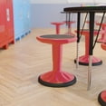 thumbnail image 3 of Emma + Oliver Height Adjustable Active Motion Stool for Kids with Weighted Rubber Non-Slip Bottom in Red, 3 of 15