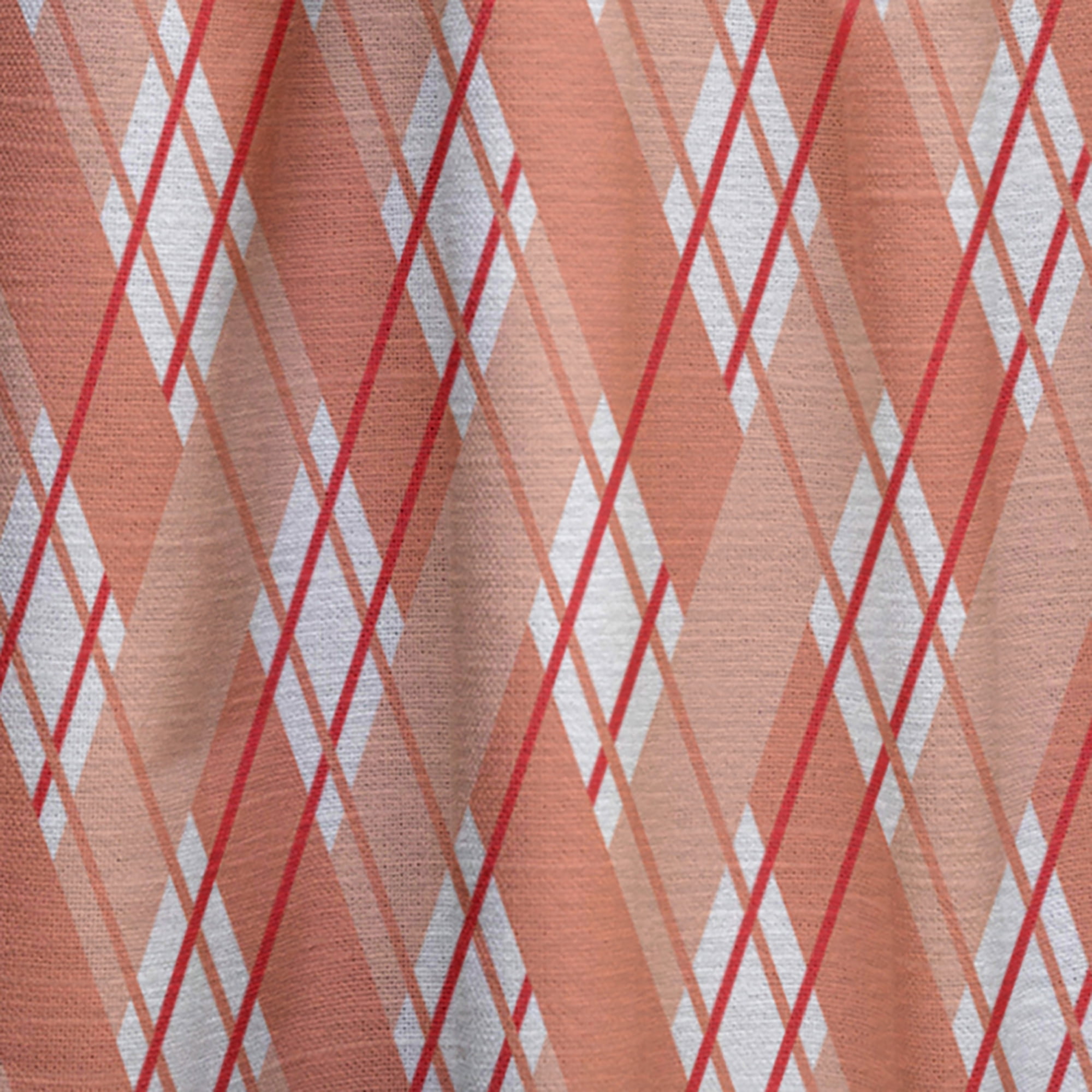 Designart 'Checkered Retro Pattern I' Mid-Century Modern Curtain Panel