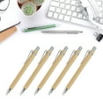 thumbnail image 2 of SIEYIO Bamboo Wooden Retractable Ballpoint Pen Black Ink 1mm Pens Engraved Journal Pen, 2 of 14