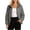 Gray, variant on Full Zip Jackets for Women Lightweight Windproof Hooded Jackets Casual Outdoor Windbreaker with Zipper Pocket XS-3XL