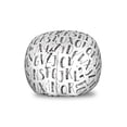 thumbnail image 1 of Science Storage Toy Bag Chair, Grunge Alphabet Letters Typographic Keyboard Writing, Stuffed Animal Organizer Washable Bag, Large Size, Black and White, by Ambesonne, 1 of 3