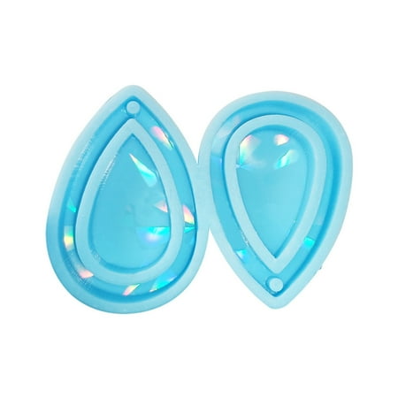 

HOTYA Light and Shadow Keychain Epoxy Resin Decorative Mold with Hole Pendant Mold