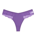 thumbnail image 2 of Gibobby Verano calzoncillos adelgazantes Nueva camiseta encaje sexy tiro bajo para mujer Ropa interior transpirable fina y （Morado， M), 2 of 5