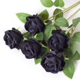 thumbnail image 1 of Ramo de rosas artificiales de seda para boda, ramo de flores blancas falsas para el hogar, Decoración de mesa barata, 51cm, 1 of 4
