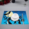 thumbnail image 2 of EREHome Joyeux Halloween Branche d'Arbre Set de 4 Sets de Table Protecteurs 12x18 Pouces, 2 of 5