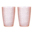 thumbnail image 1 of Uxcell Vasos de acrílico de 13oz, 2Pack, vasos reutilizables de plástico para el hogar y exteriores, Rosa, 1 of 7