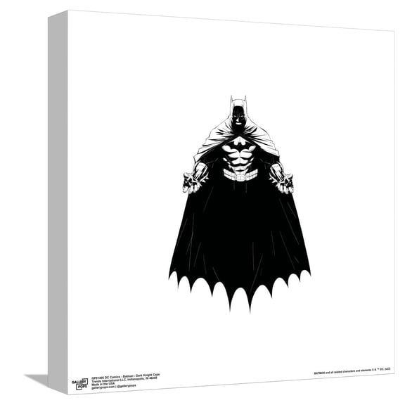 Gallery Pops DC Comics Batman - Dark Knight Cape Canvas Wall Art, Unframed Version, 12" x 12"