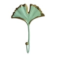 thumbnail image 2 of perchero de pared Ganchos para abrigos de hojas de hierro-Premium creativo en decoración decorativo sombrero bolsa de toalla colgador - C C Magideal perchero de pared, 2 of 5