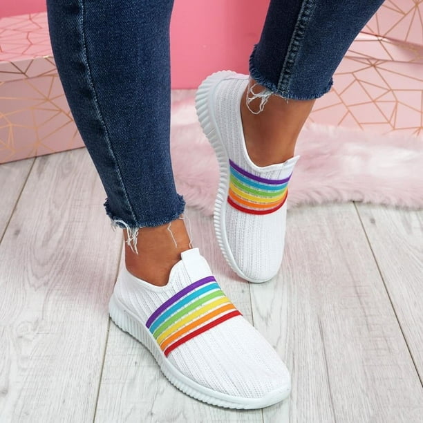 Rainbow store color shoes