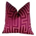 thumbnail image 4 of Thomas Collection Fuchsia Velvet Greek Trellis Luxury Larry Laslo Pillow - 11193, 4 of 4