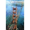 thumbnail image 2 of Lague, Mark 21x32 White Modern Wood Framed Museum Art Print Titled - Golden Gate Sun, 2 of 4