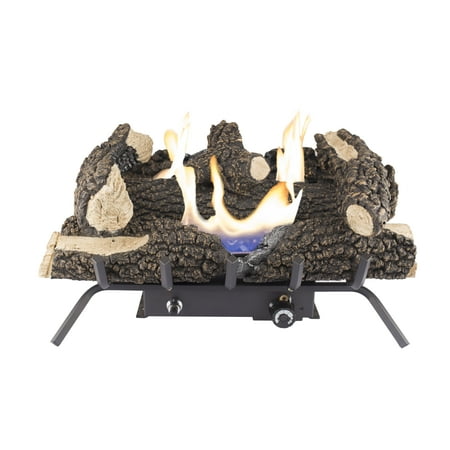 

Pleasant Hearth Wildwood 24 Dual Fuel Vent Free Gas Log Set 30 000 BTU