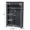 thumbnail image 4 of UBesGoo 64" Portable Clothes Closet Wardrobe Clothes Storage Organizer Space Saving, 4 of 7