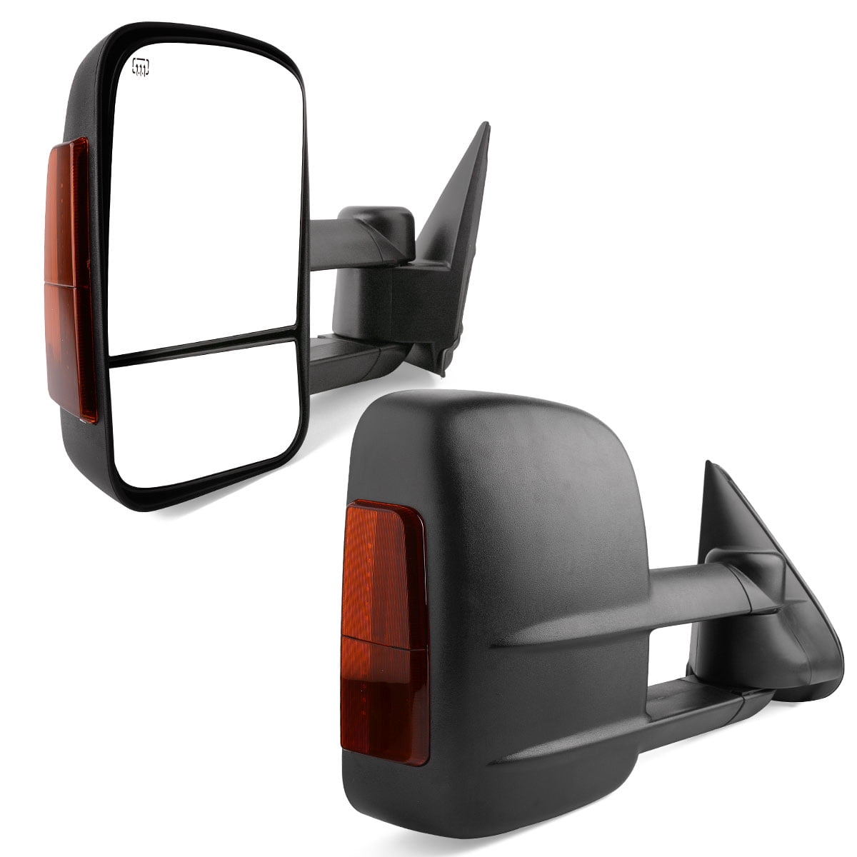 ECCPP Towing Mirror Replacement fit for 2003-2006 Chevrolet Silverado Tahoe Suburban Avalanche GMC Sierra Yukon Cadillac Escalade Power Heated LED Signal Clearance Light Pair Mirrors 050923-5211-1513421 07 CLASSIC 