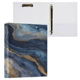 thumbnail image 3 of 3 Ring Binder 1.5 inch Round Rings with Interior Pockets Binders Organizer Office School 1Pack Blue-purple Marbling, 3 of 10