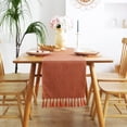 thumbnail image 2 of Dalrosia Rustic Farmhouse Style Table Runner, Boho Thick Burlap Linen Washable Table Runners 72 Inches Long for Dining Room Decorations, Dresser, Bedroom Decor and Holiday Party Centerpiece, 2 of 6