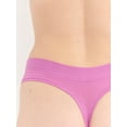 thumbnail image 5 of Joyspun Women's Ribbed Modal Thong Panties, 3-Pack, Sizes XS-3XL, 5 of 5