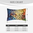 thumbnail image 6 of YFYANG Super Soft Rectangular Plush Cushion Cover (Without Pillow Insert), Abstract Watercolor Art Comfort and Non-Pilling Hidden Zip Bedroom Sofa Pillowcases, 16"x24", 6 of 9